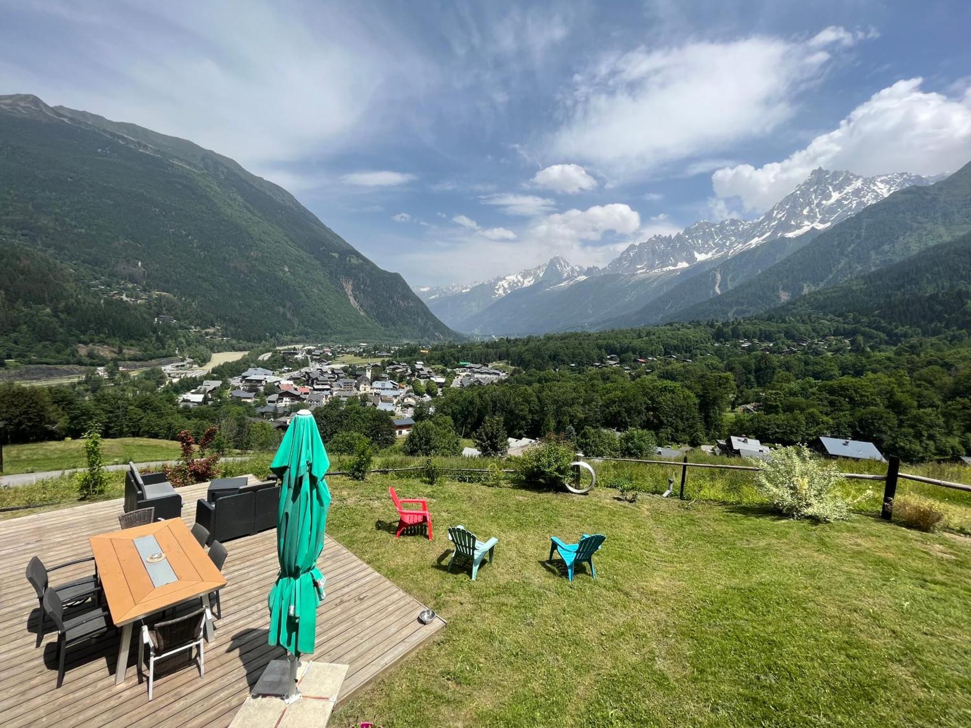 Amazing View Appartement Du Chalet Les Houches Exteriör bild
