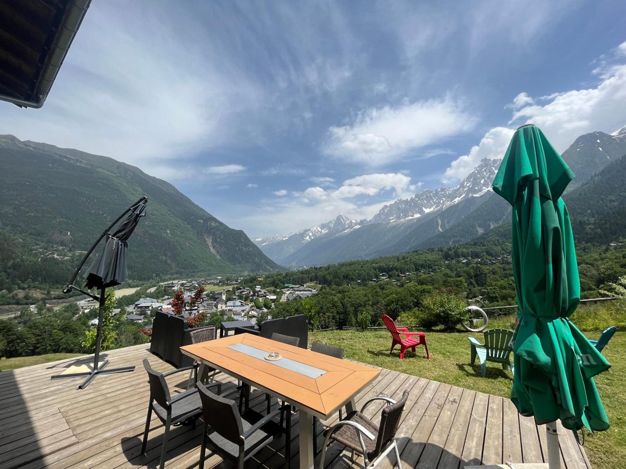 Amazing View Appartement Du Chalet Les Houches Exteriör bild
