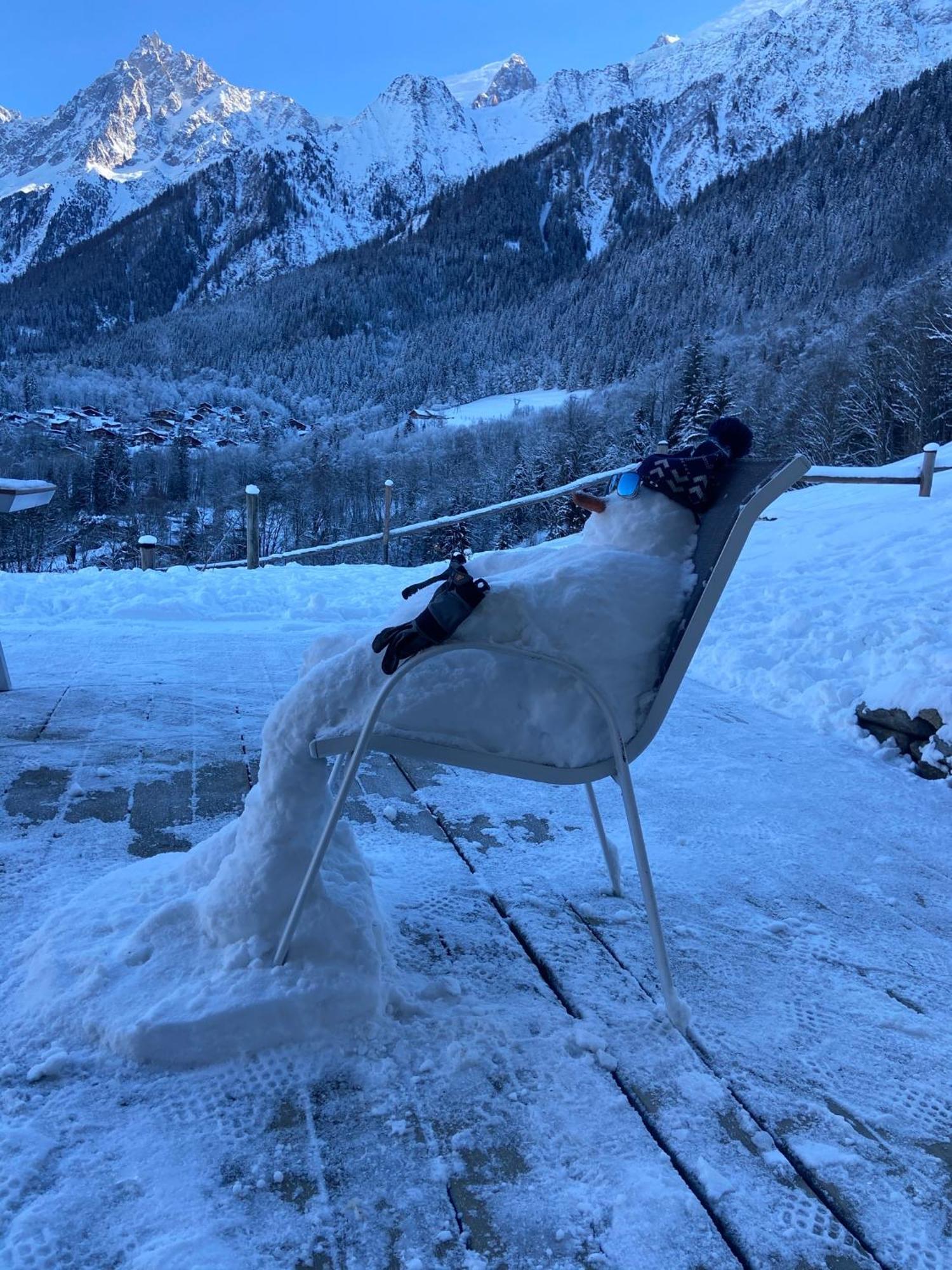 Amazing View Appartement Du Chalet Les Houches Exteriör bild